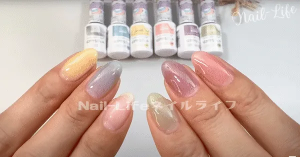 ワンステップピールオフジェル 自爪に2度塗り