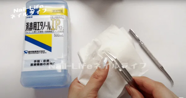 エタノールで道具のお手入れ
