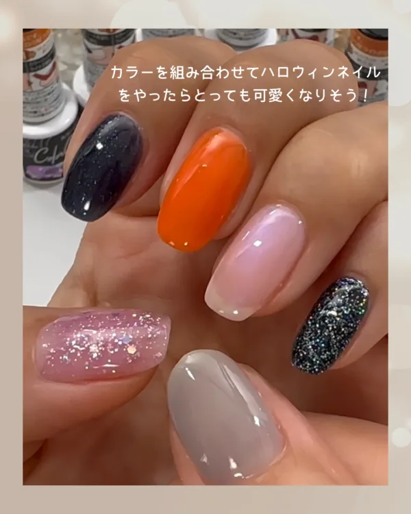 ハロウィンネイルがとっても可愛くなりそうです！
