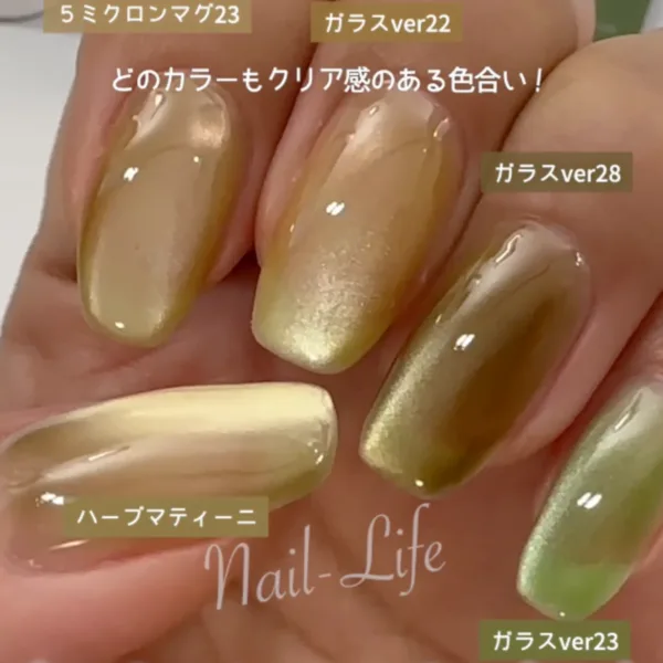 5色の1度塗り比較